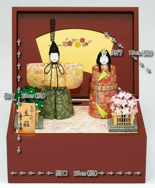 創業明治11年の人形専門店。寿月すみたやの雛人形。金林真多呂作 春桜雛