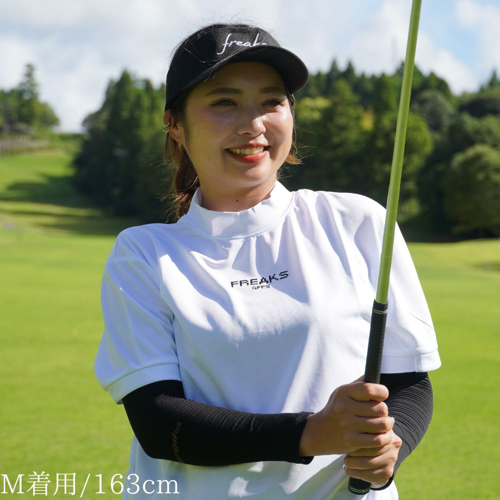 ゴルフフリークス】8bit logo mock neck shirts(8ビットロゴモック