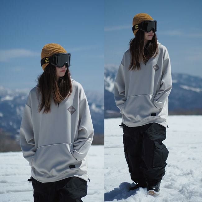 べスプ パーカー VESP Diamond-shaped Logo Stretch Knit Parka