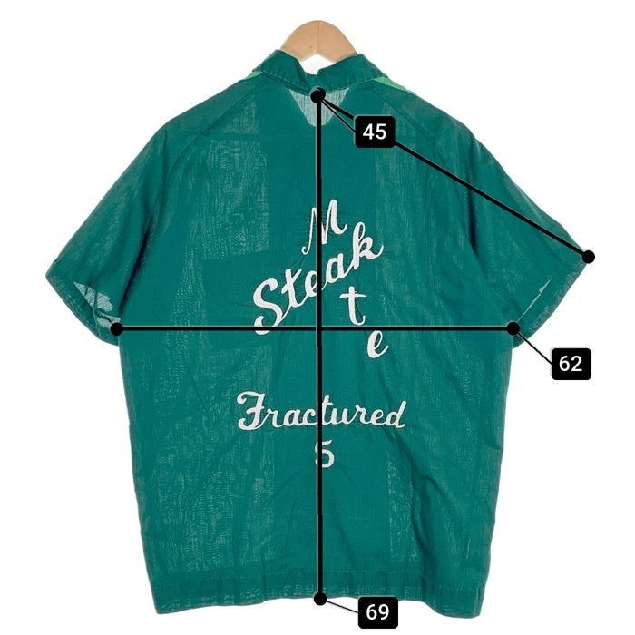 USA製 ヒルトン ボーリングシャツ サイズ38 半袖シャツ ブルー