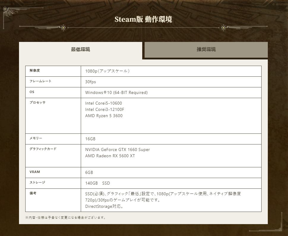 モンスターハンターワイルズ』のプレイにおすすめのゲーミングPCはこれ