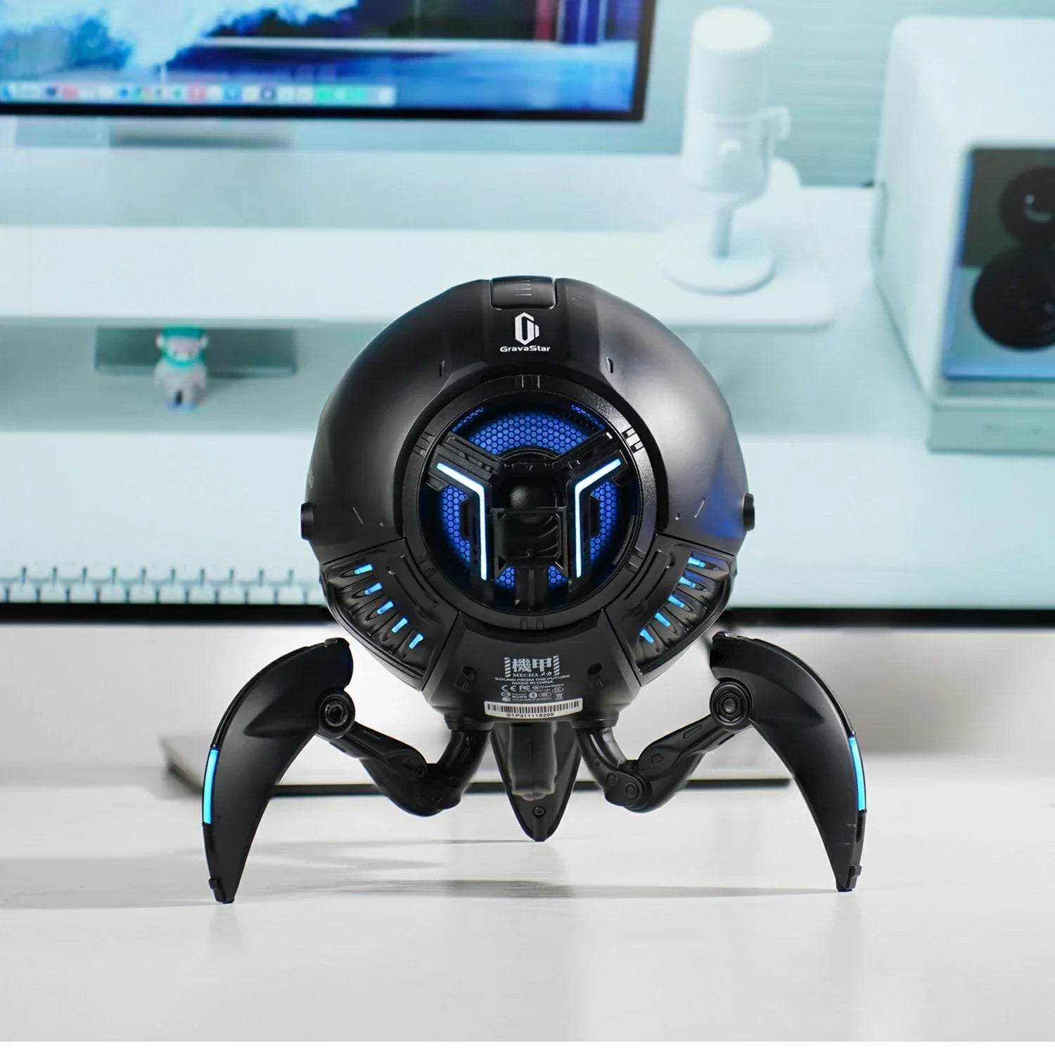 Mars Pro ブラック | 20W Bluetooth ワイヤレススピーカー RGB ライト付き