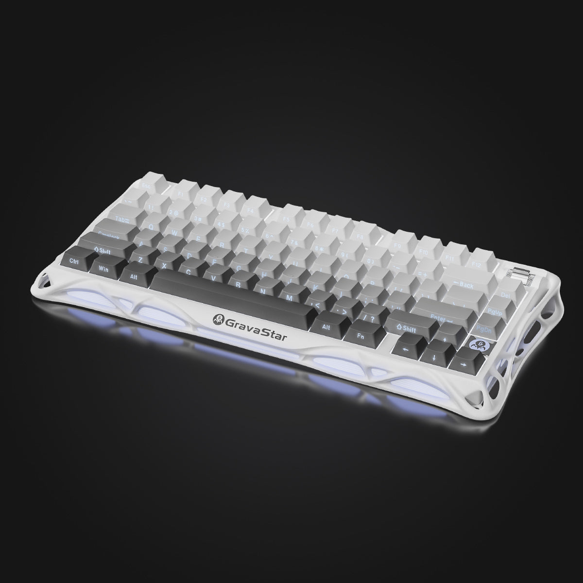 GravaStar Mercury K1 グラデーションホワイト 75%ゲーミング