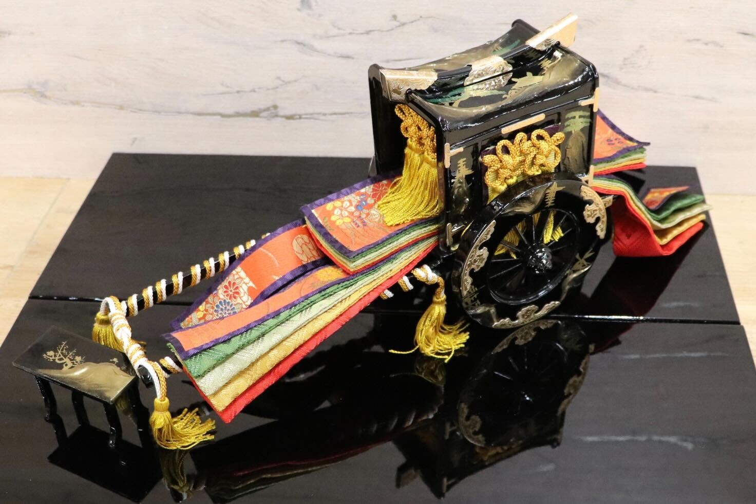 GMHS541○雛道具セット 人形なし 本金御道具セット 通産大臣賞受賞