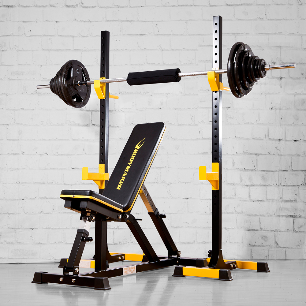 マルチラックセット ラバーバーベルセット ダンベルシャフト付き