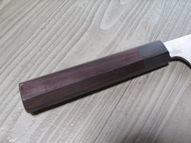 積層流鏡面仕上げ 伝統工芸士 火造り本鍛造 鳳皇琳 柳刃庖丁 240mm 青