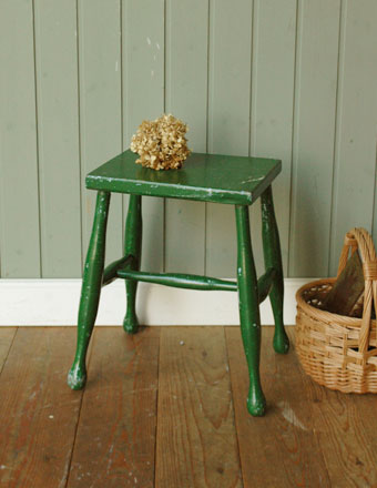 アンティーク スツール （グリーン）(y-26)｜アンティークチェア・椅子