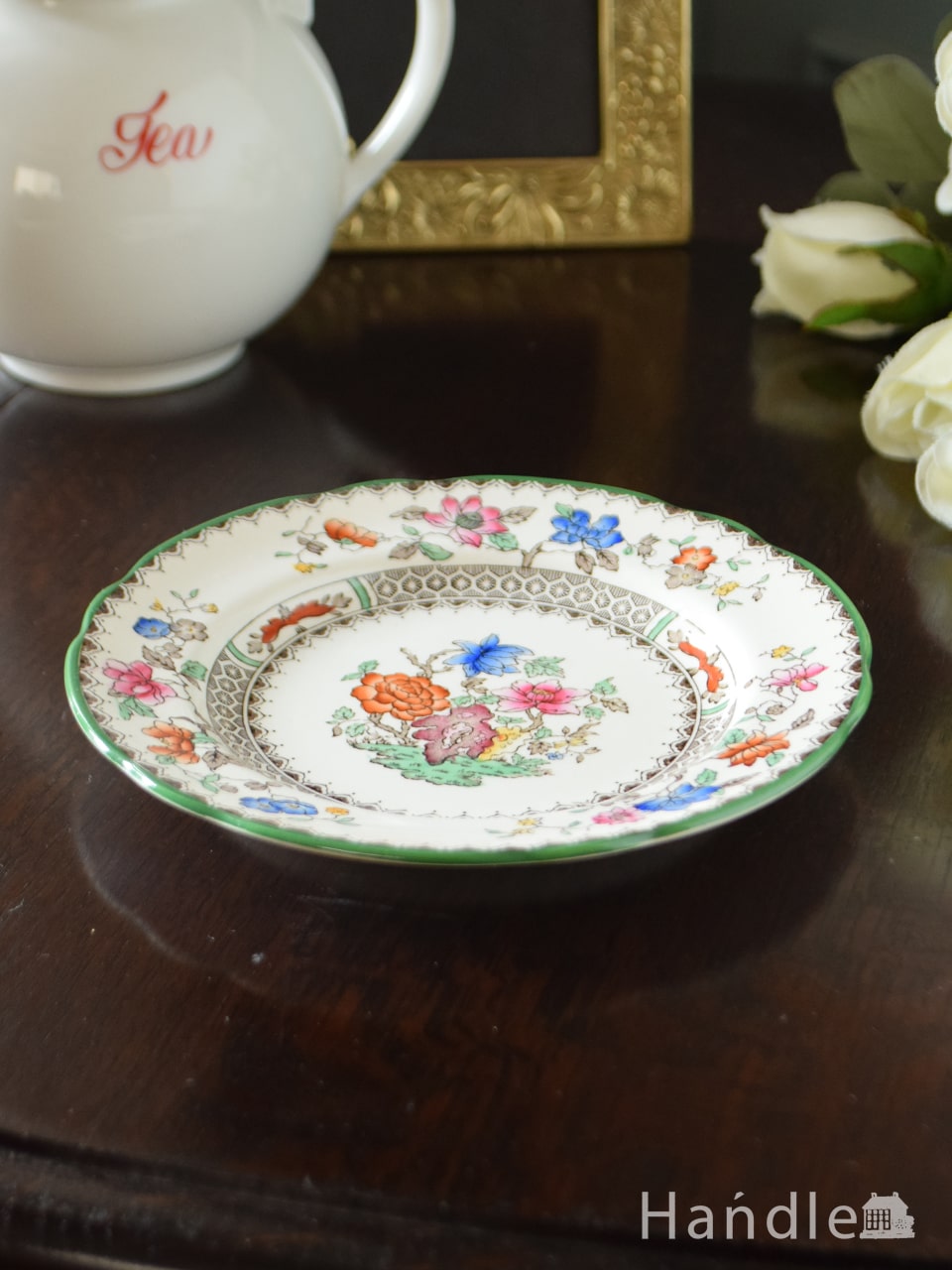 英国のアンティーク陶磁器、コープランドスポードのChinese Rose