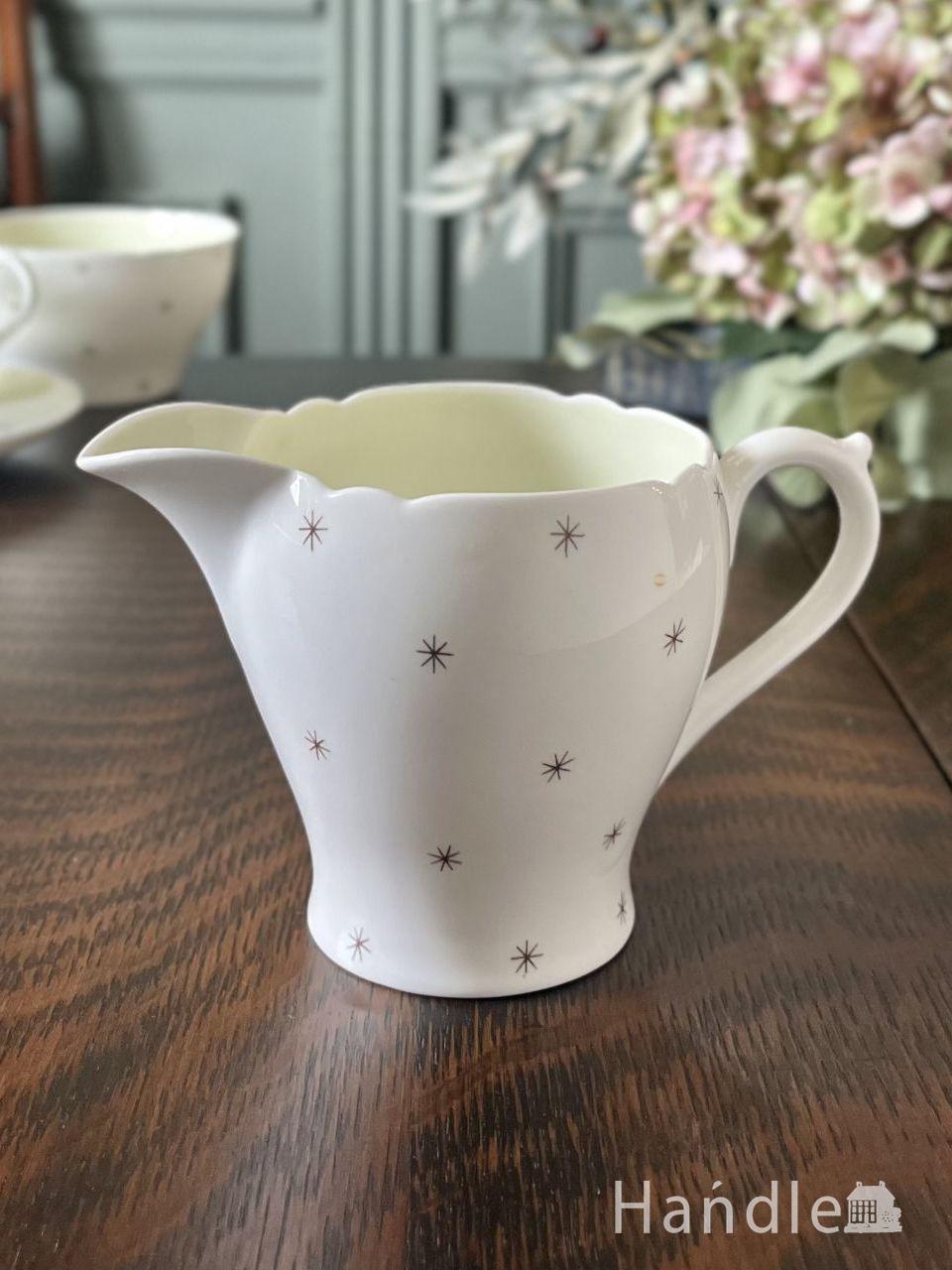 シェリー窯のアンティークミルクピッチャー、北極星「Pole Star」が