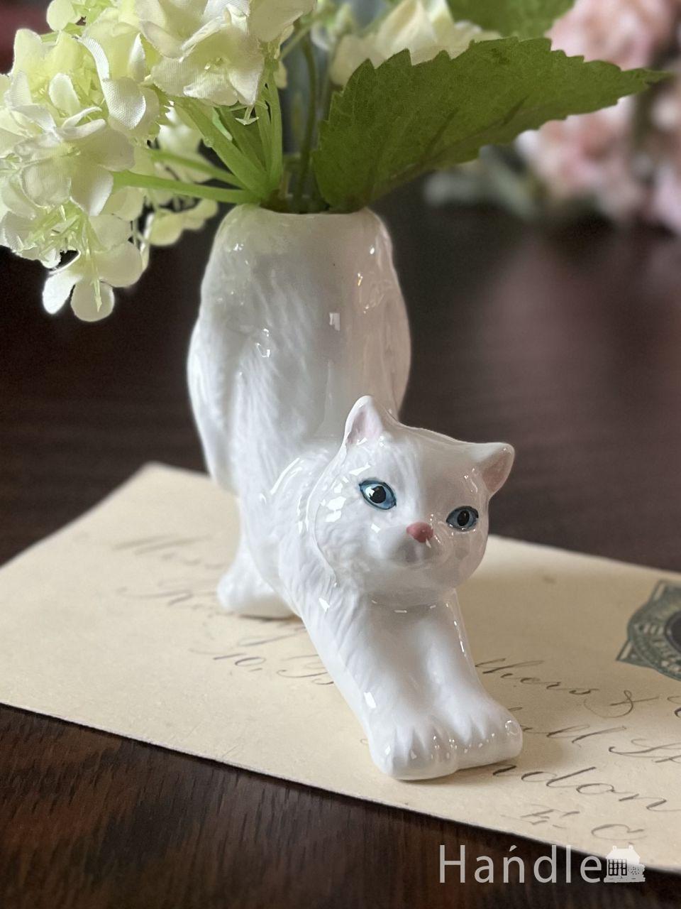 レトロな配色のガラスの花瓶、マーブルガラスのフラワーベース(n22-216