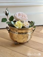 英国で見つけたシルバープレートのトリベット、銀のポットスタンド（鍋