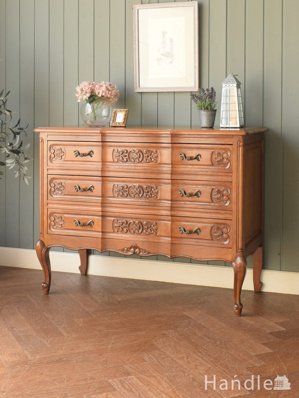 北欧スタイルのビンテージチェスト、スッキリとおしゃれなドロワー