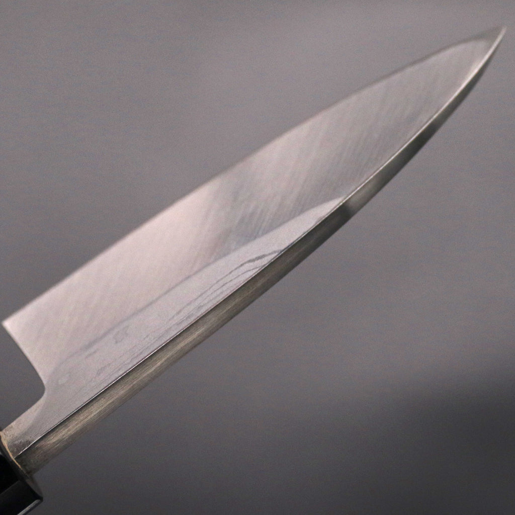 北岡英雄 墨流し 青紙鋼 出刃 包丁 4.5寸 紫檀八角柄 – HAGAKURE