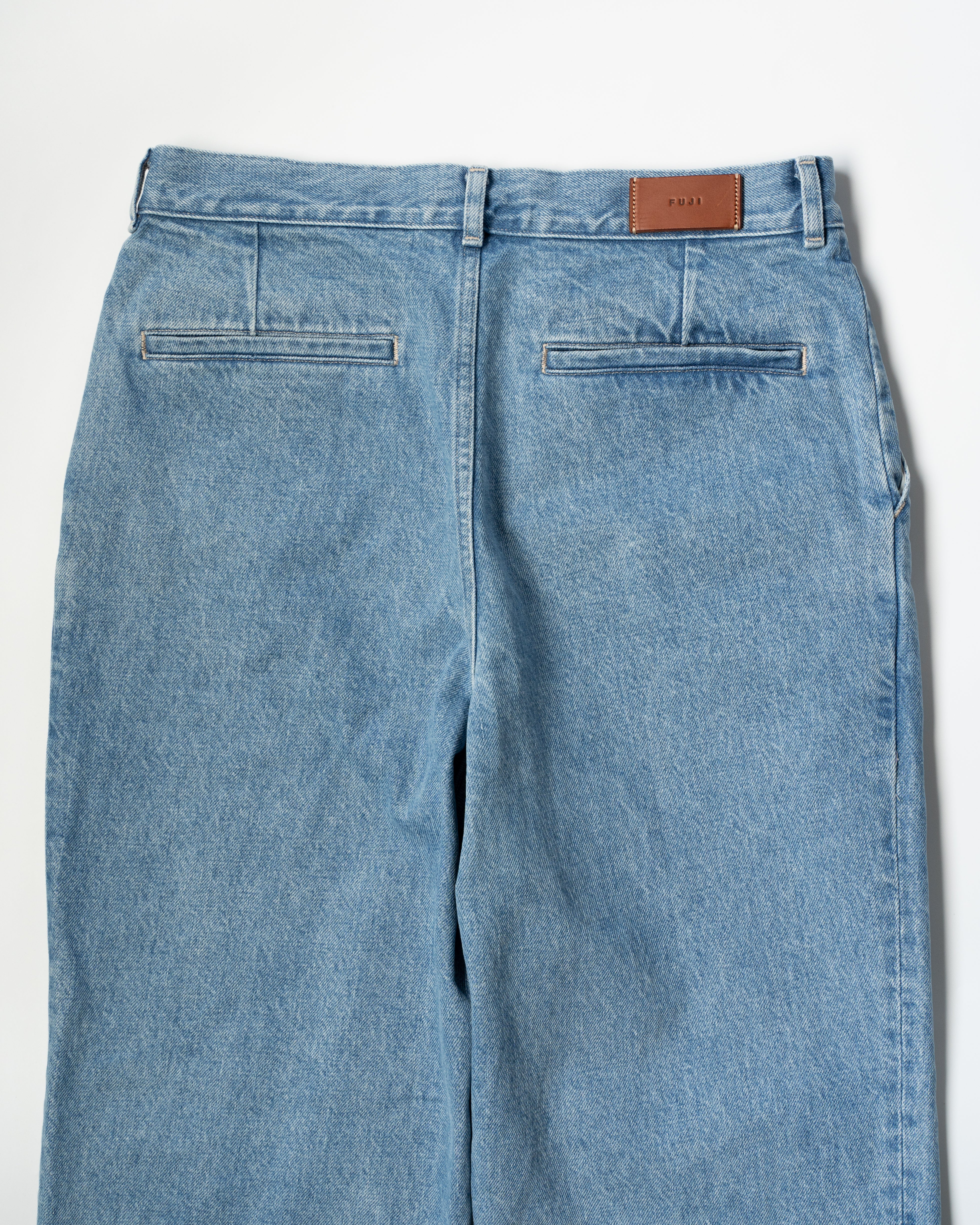 FUJI (フジ) WASH DENIM SLACKS BLUE| HAKU 公式通販