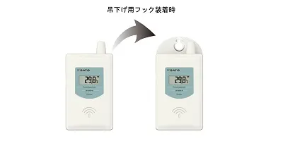 ㈱佐藤計量器製作所 最高最低無線温湿度計 SK-300R：熱中症注意