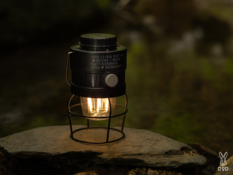 DOD 機能美に満ちたLEDランタンを新発売。ヴィンテージデザインの