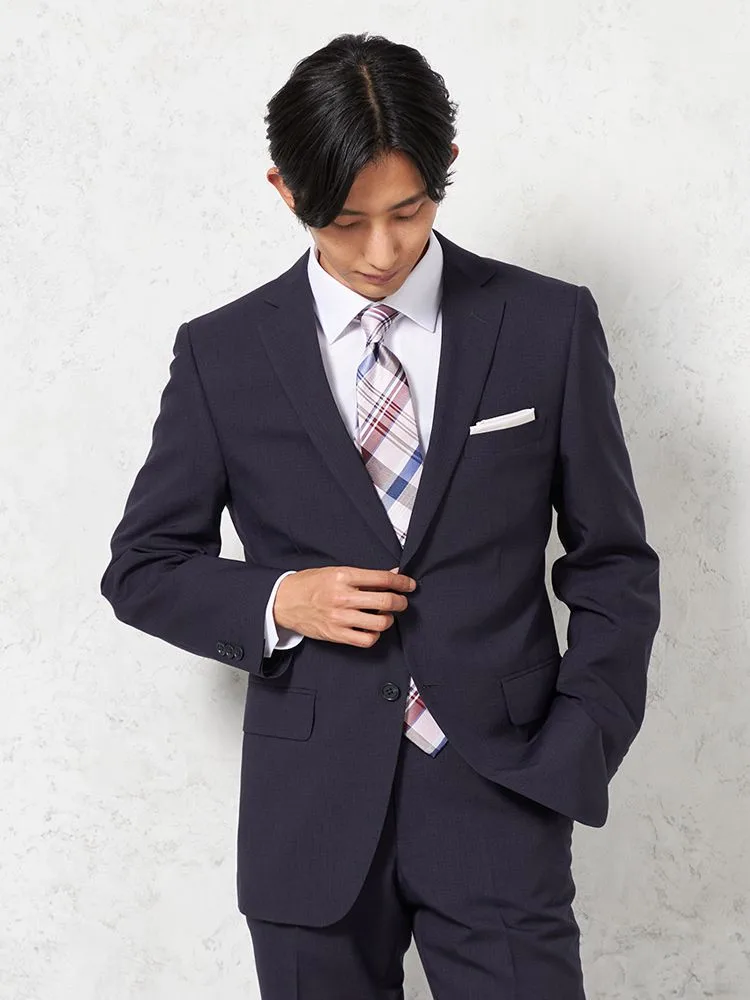 スーツ 2つボタン【WEB限定】上下ウォッシャブル シャドウストライプ