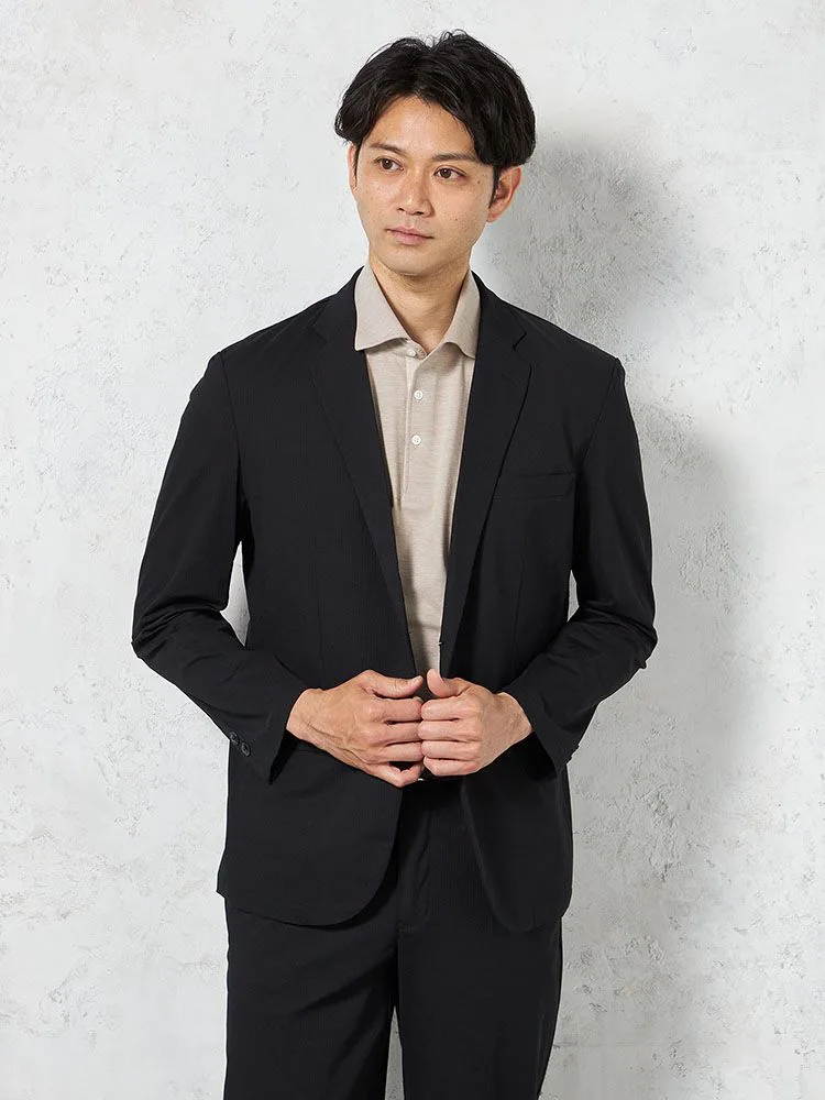 C．グレー 【WEB限定】上下セットアップ ブレサブルクール 通気清涼