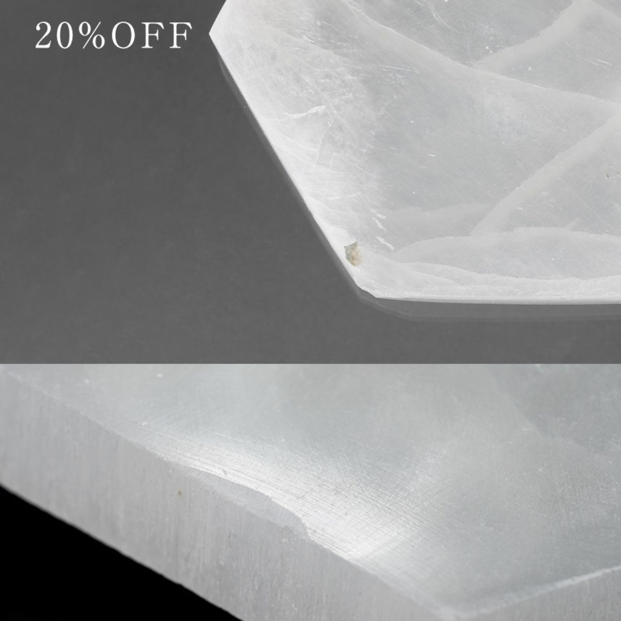 Selenite hexagon /セレナイト | Hariqua-パワーストーンジュエリー-