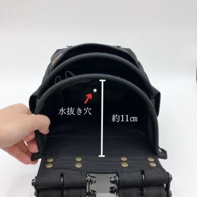 KINCKS】コーデュラバリスティック生地 チェーンタイプ3段腰袋 BA