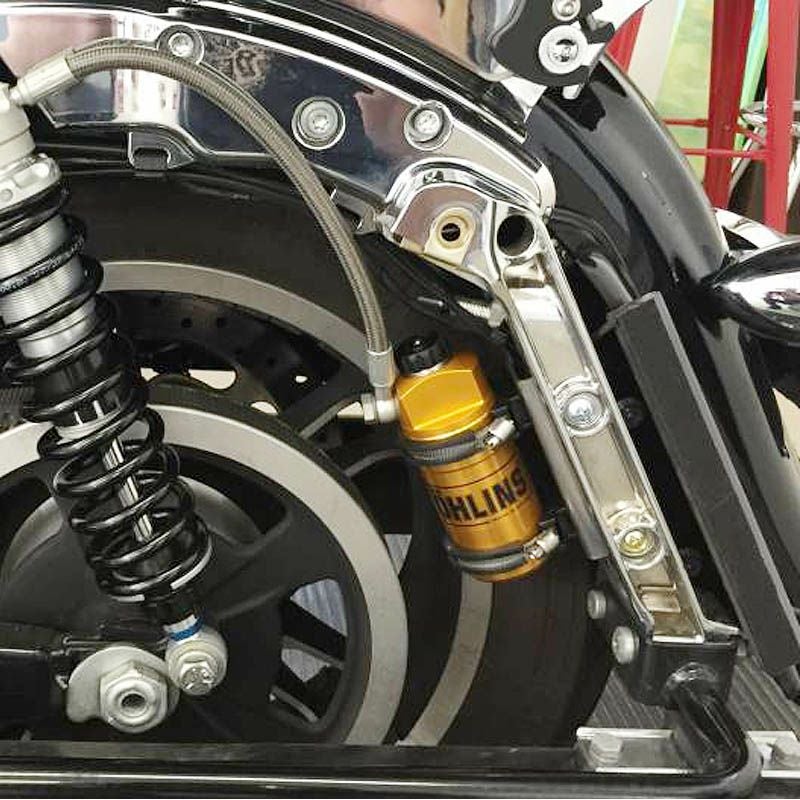 オーリンズサスペンション用 リモートリザーバータンク サドルバッグ