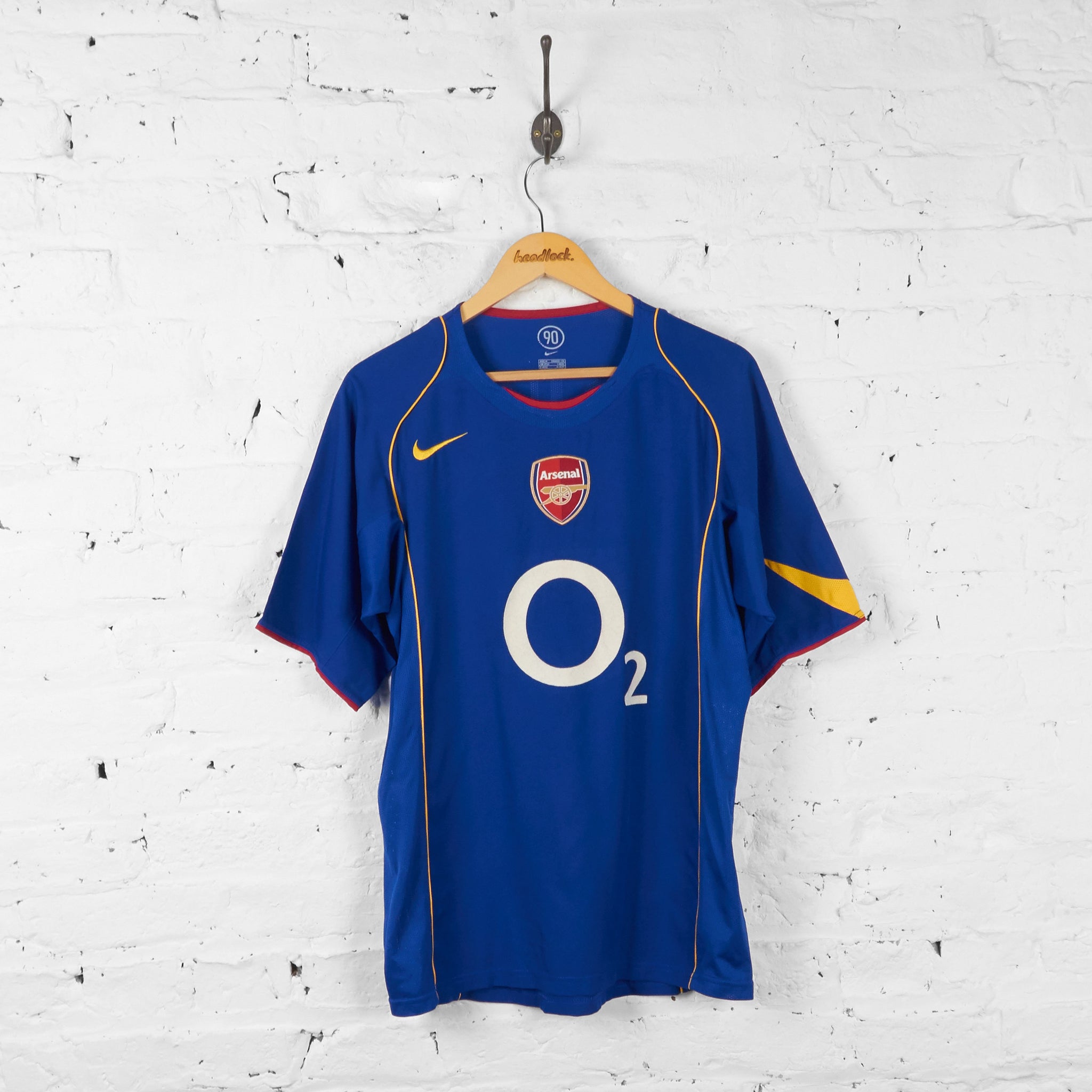 Arsenal 2004 Nike Away Football Shirt - Blue - M – Headlock