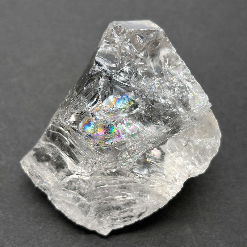 ラフストーン 水晶 A（レインボー入り）2個セット No,4460 | 原石