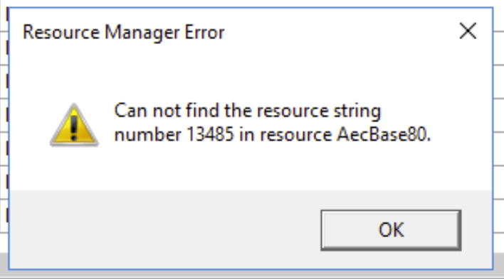 AutoCAD 製品で「リソース文字列番号 XXXXX がリソース AeccvbaseXXX