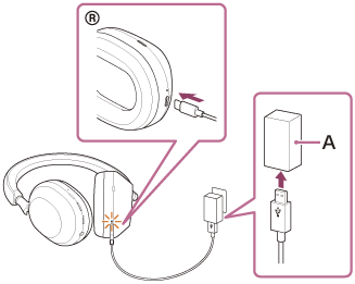 WH-1000XM5 | ヘルプガイド | ヘッドセットを充電する