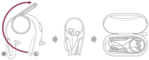 WI-1000XM2 | ヘルプガイド | キャリングケースに収納する