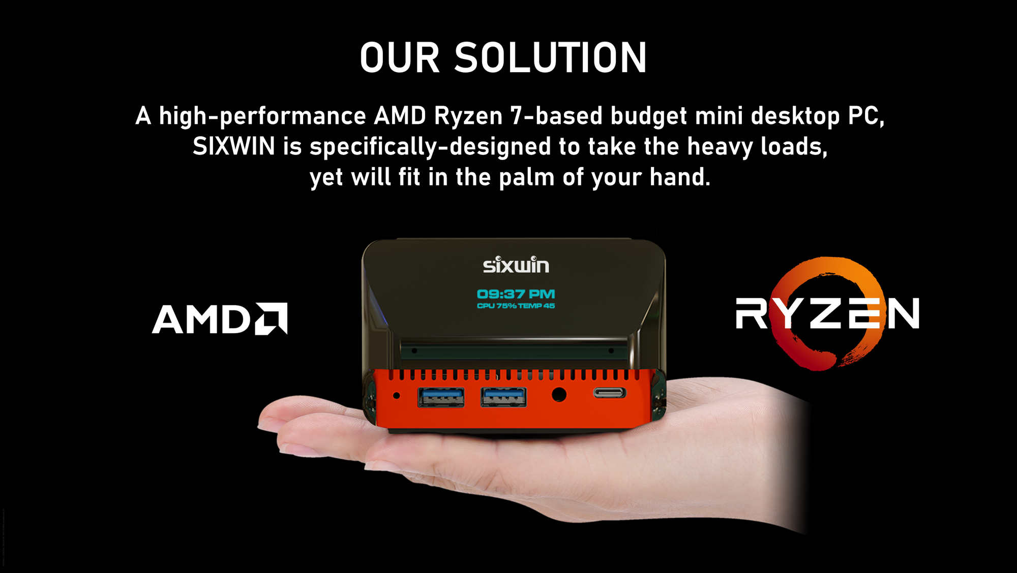 5825u World's Smallest AMD Ryzen 7 mini PC - 16GB DDR4 + 512GB