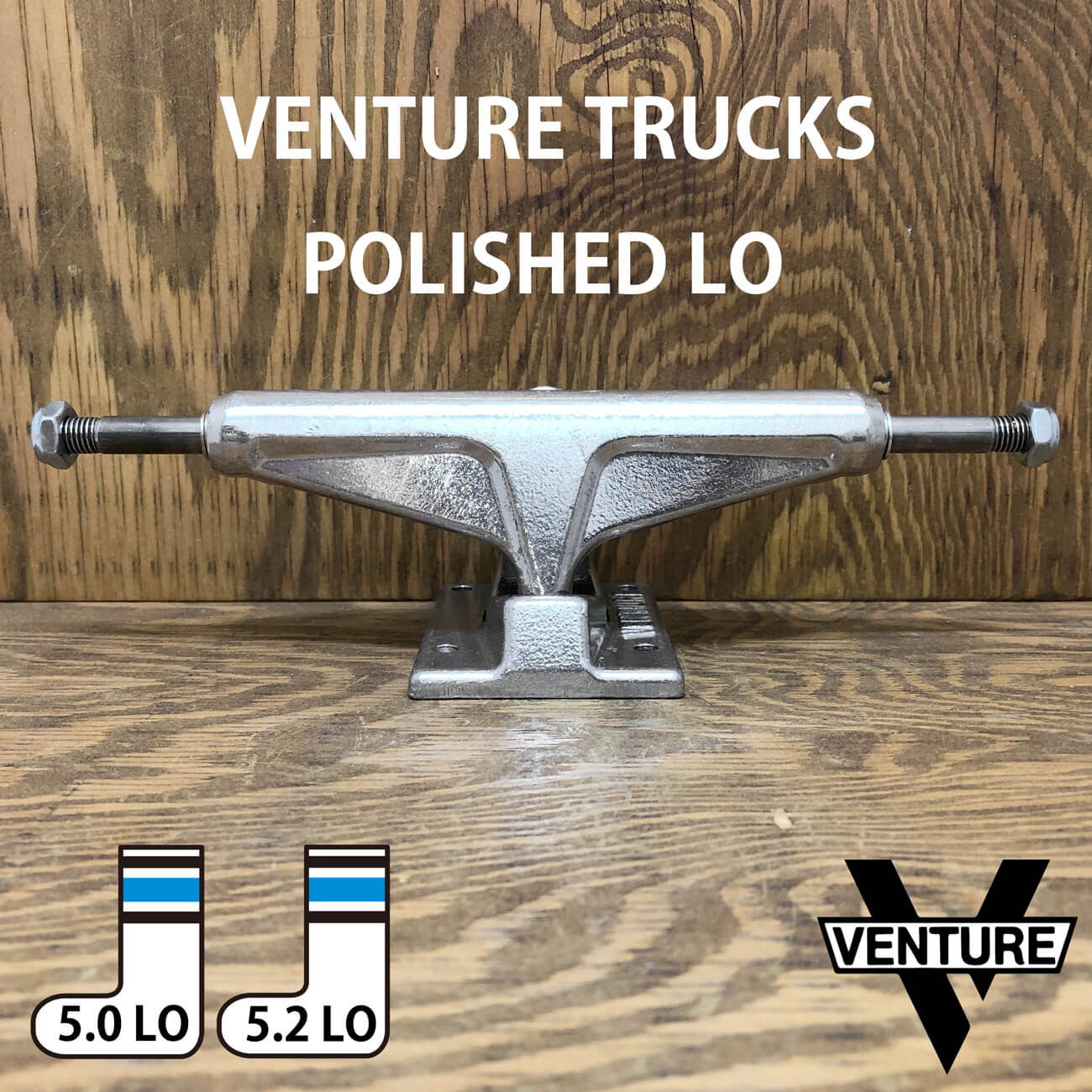 VENTURE TRUCKS POLISHED 5.0-5.2 LO | 東京のスケートボードショップ