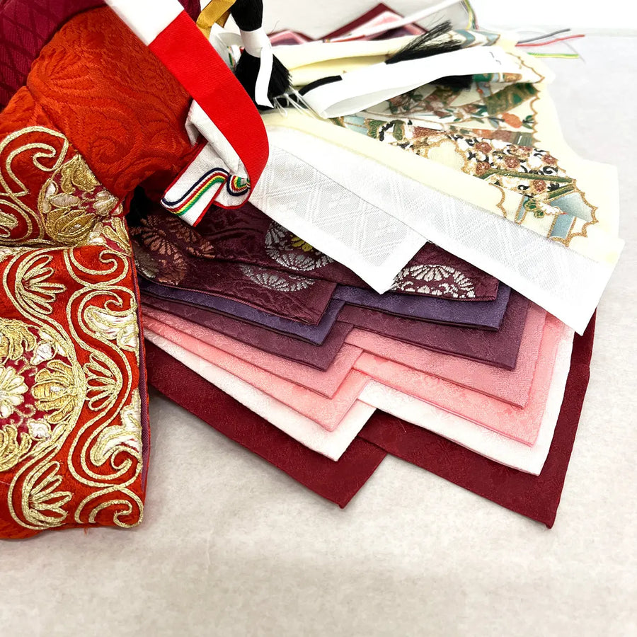 見たい！最高級値段 五人収納飾り 雛人形 三段飾り 【 かすの雛