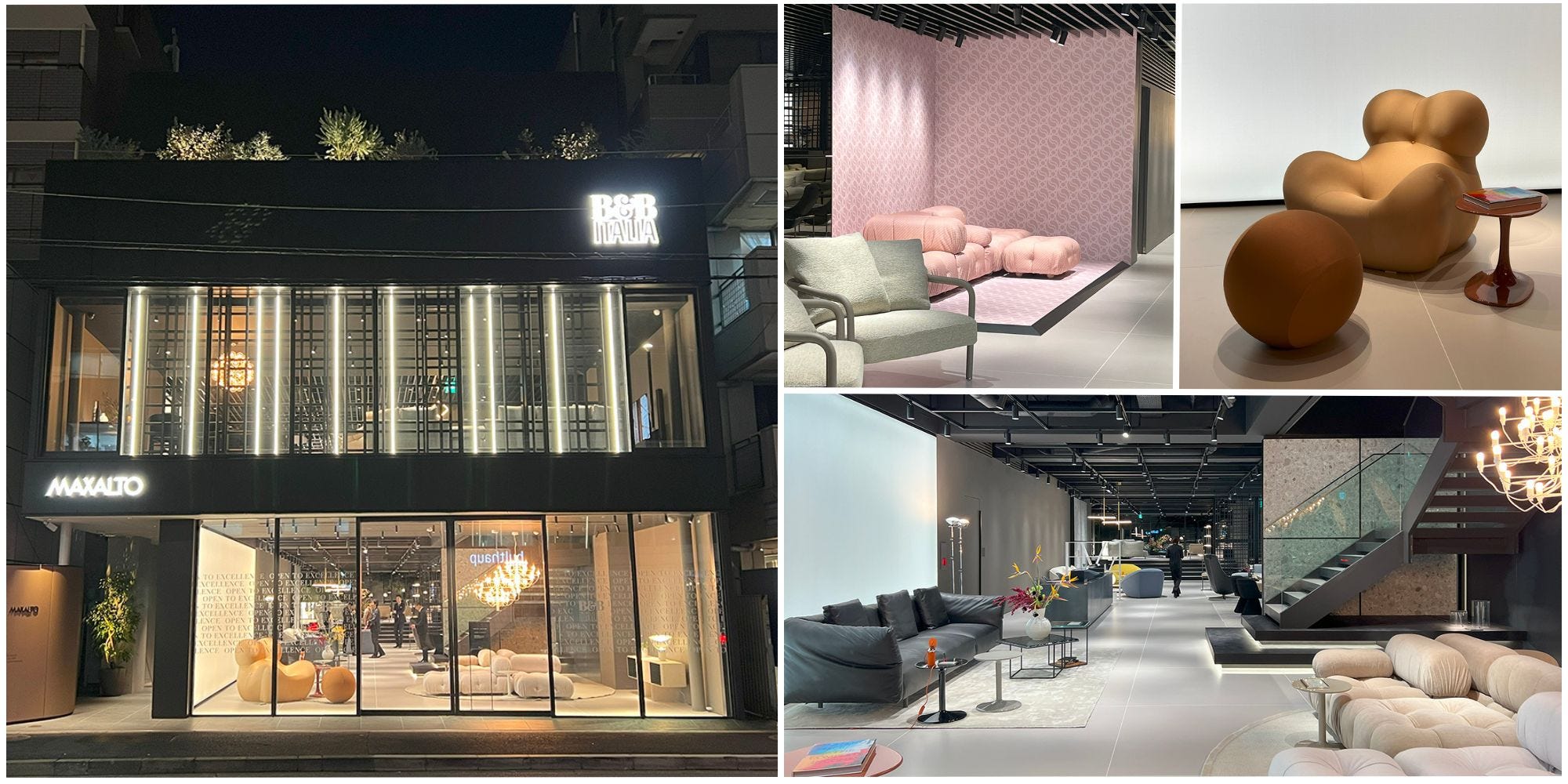 高級イタリア家具ブランドB&B ItaliaとMaxaltoの新ショールームを一足