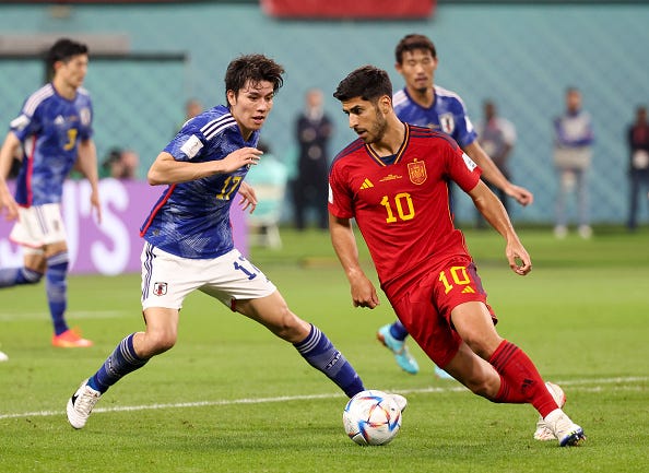 FIFAワールドカップ（W杯）カタール2022、日本―スペイン戦のベスト