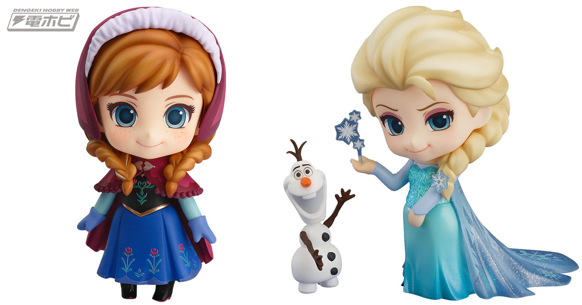 映画『アナと雪の女王』アナ＆エルサのフィギュア「ねんどろいど」が
