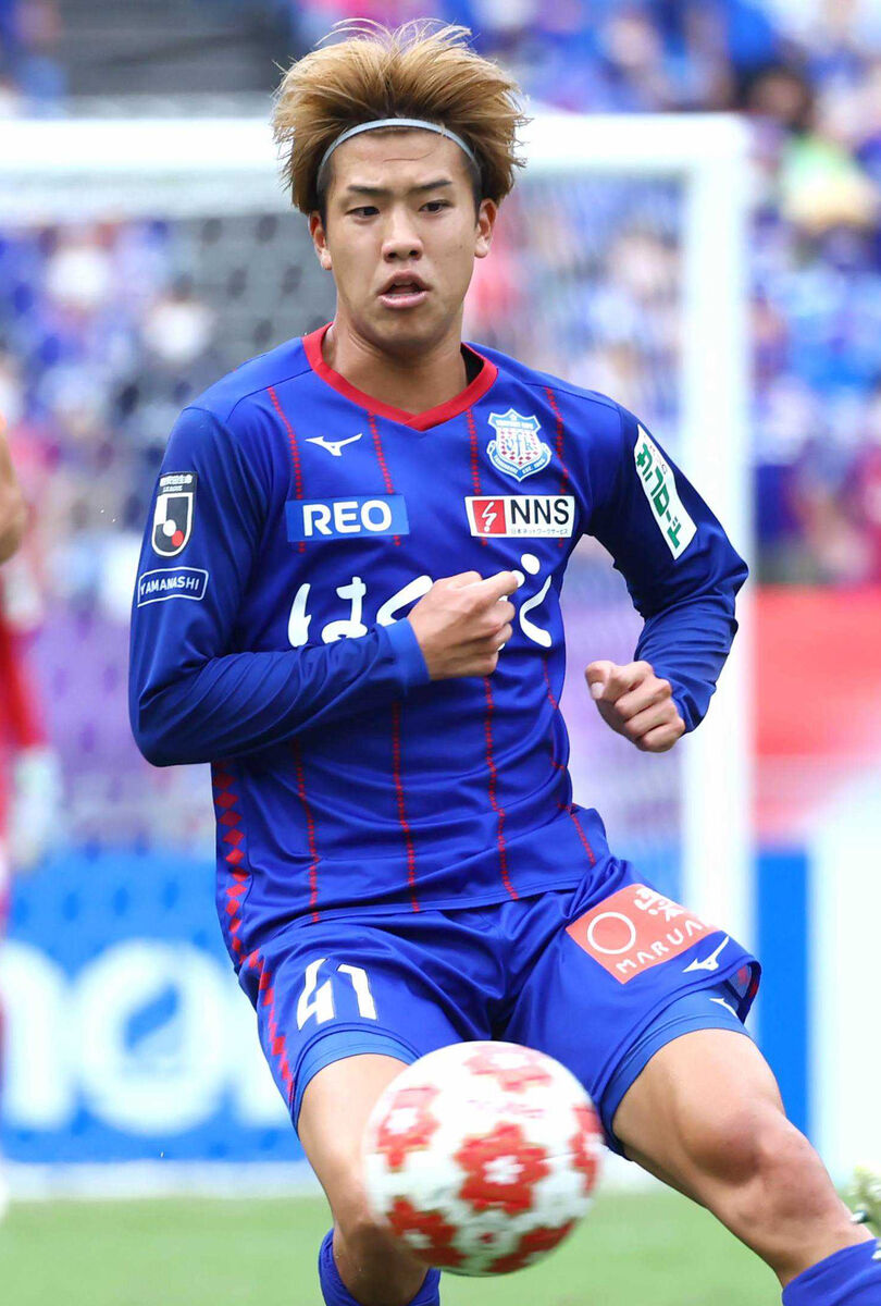 J2甲府の中心選手MF長谷川元希がJ1新潟へ完全移籍 - スポーツ報知