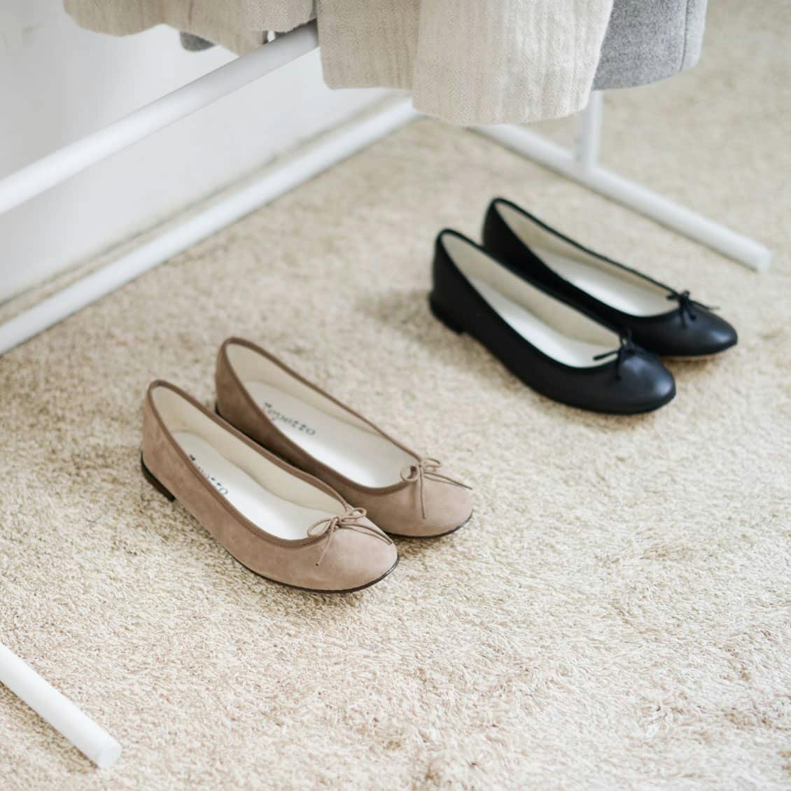 取扱終了】repetto／レペット／バレエシューズ／ベージュスエード