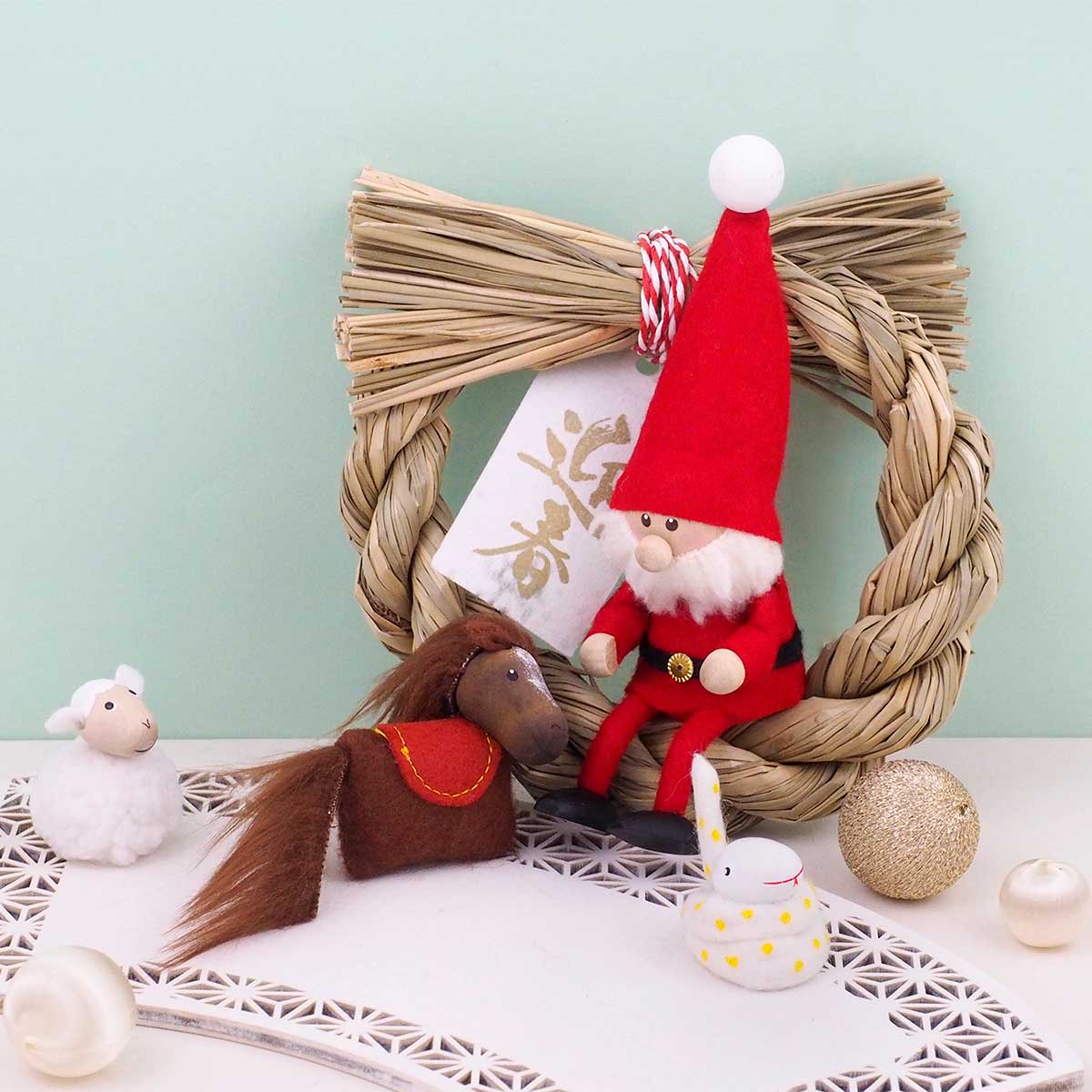 数量限定】NORDIKA nisse ノルディカ ニッセ クリスマス 木製人形 干支