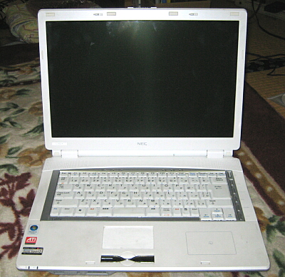 NECパソコン分解 PC-LL550/K LL550KG メモリ・HDD交換