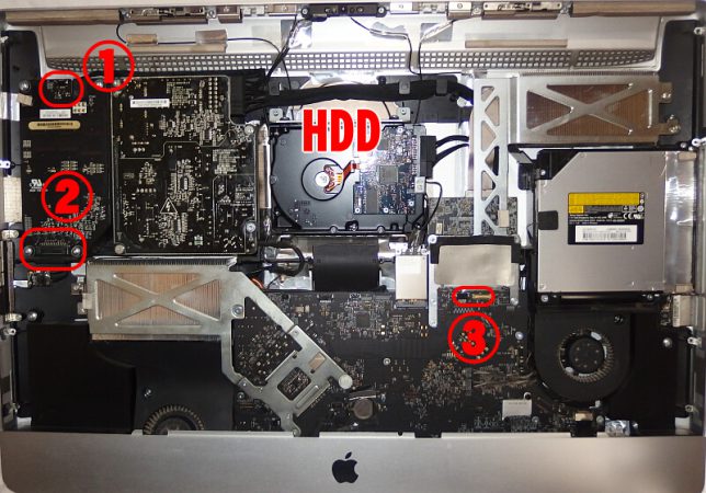 iMac 27-inch, Mid 2011分解 HDD取外し A1312 - パソコン分解修理ブログ