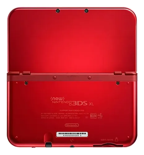 Nintendo New 3DS XL Standard cor vermelho-metálico 2015 (Novo com