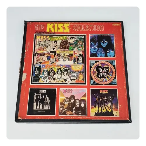 Caixa Box The Kiss Collection Com 6 Lp Kiss Nacional 1983 Estandar