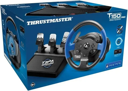 Volante T150 Pro Thrustmaster Compatível Com Ps4/pc/ps3 Cor Preto