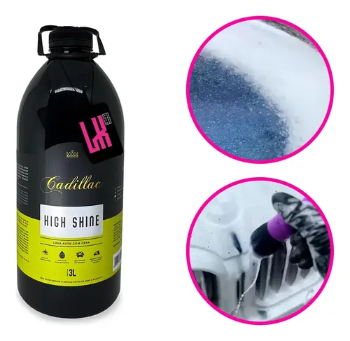High Shine Cadillac 3l Shampoo Com Cera Carnauba Automotivo