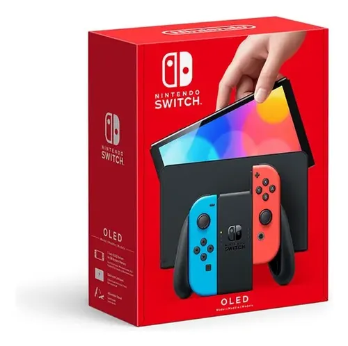 Nintendo Switch OLED HEG-001 (JPN) 64GB Standard cor vermelho-neón