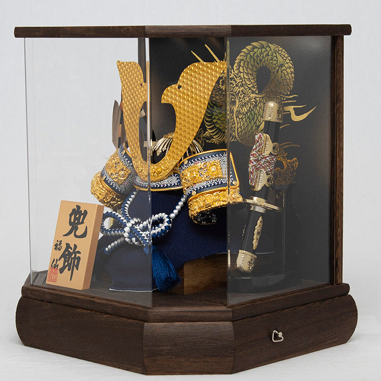 金鍬形焼桐 兜ケース飾り sw05067 – 福仙