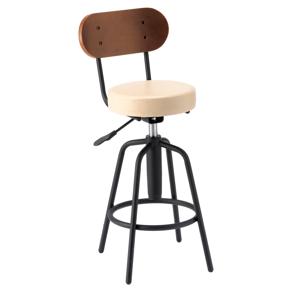 タムチェア TAM-3｜Vデザインのカウンターチェア