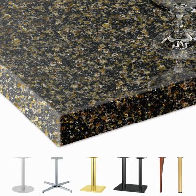 人工大理石天板（鏡面クリスタル柄）GC-344｜ハストネットのテーブル
