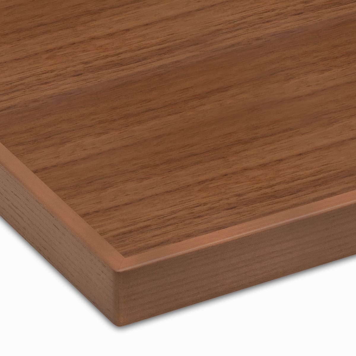 天然木突板天板（木製エッジ）ウォールナット WA-WDVE-WF 天板のみ